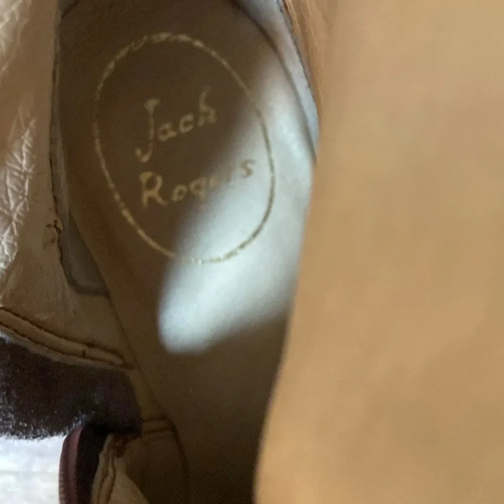 Jack Rogers Brown and Black Leather Riding Boots